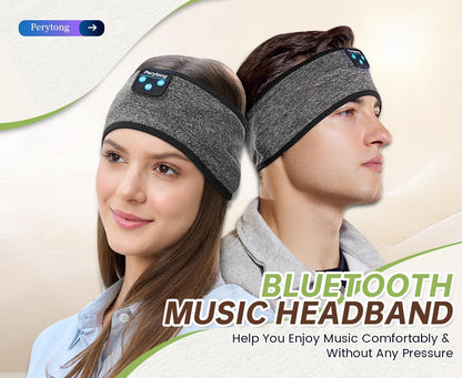 Sleep Headphones Bluetooth 5.4, Sleeping Headphones Headband - Soft Elastic Comfortable Wireless Headband, Gifts for Men Women Teenager