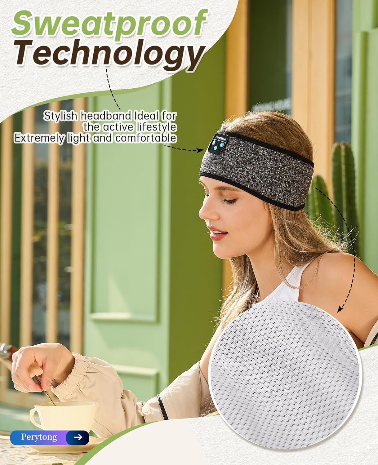Sleep Headphones Bluetooth 5.4, Sleeping Headphones Headband - Soft Elastic Comfortable Wireless Headband, Gifts for Men Women Teenager